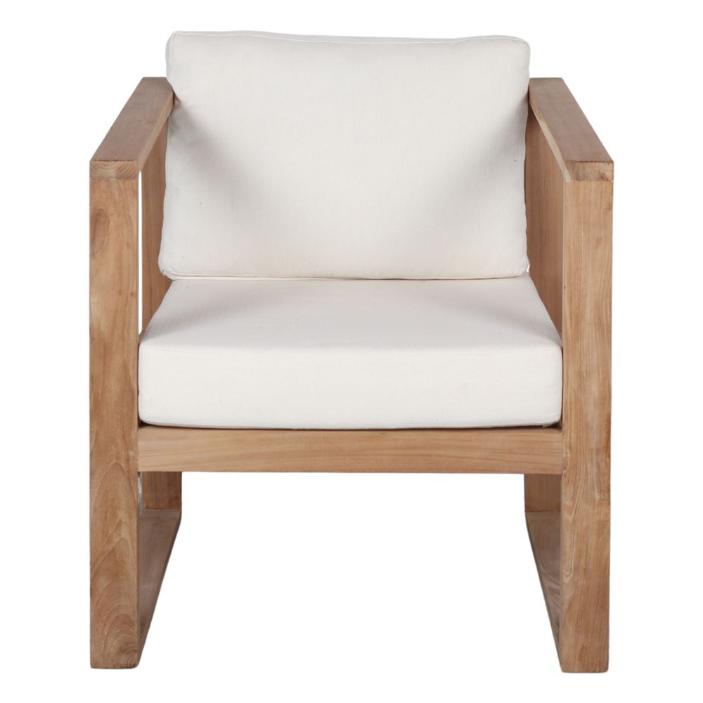 Sillón de teca con cojines Amleto