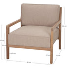 Sillón de teca con cojines Lorenzo