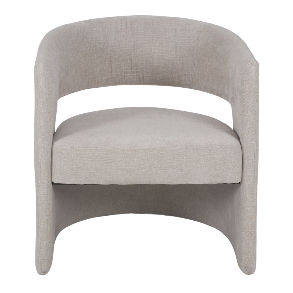 Sillón tapizado con brazos Narcisa