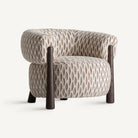Sillón tapizado de fresno wengué Pašman