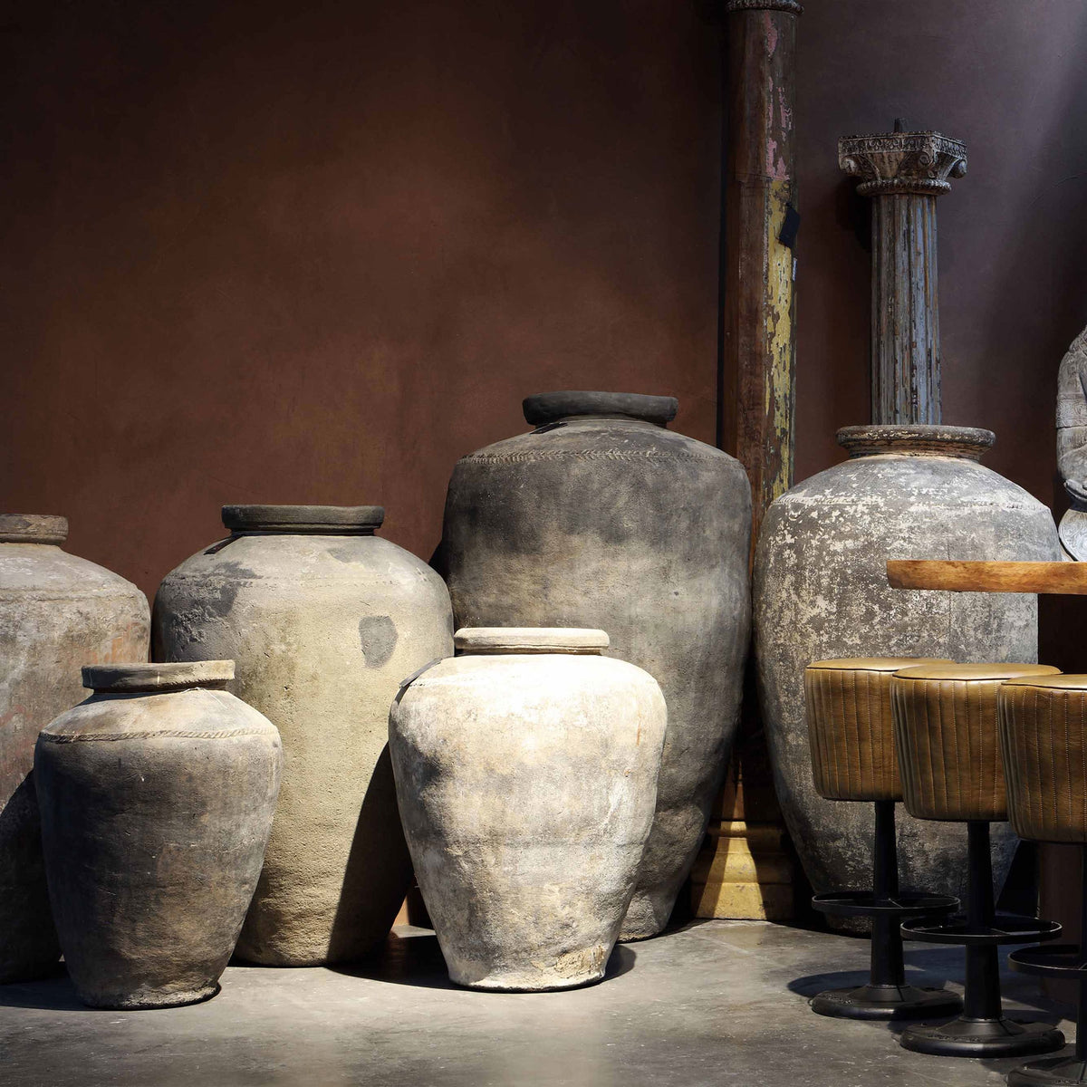 Tinaja de terracota envejecida Cogolin