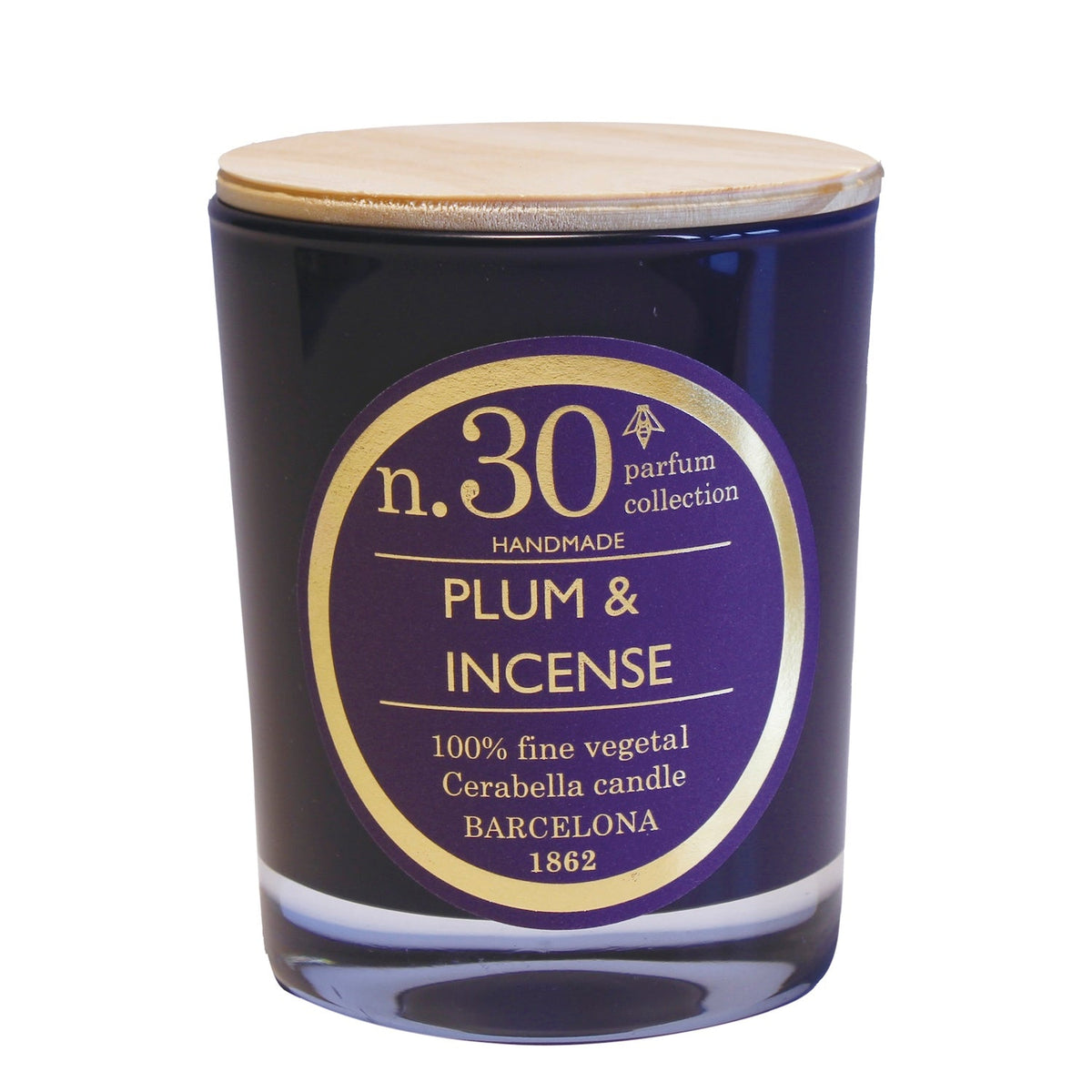 Vela Cerabella Numbers Plum & Incense Nº30 - #pino_y_jacaranda#
