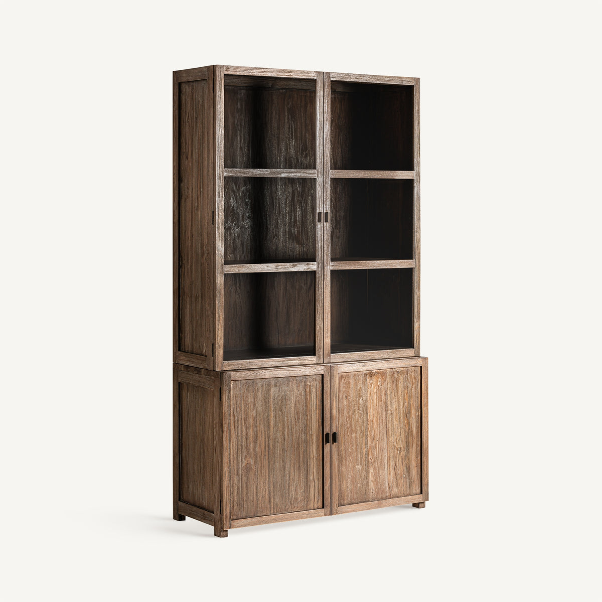 Vitrina de teca reciclada Tizzano alta