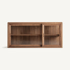 Vitrina modular de teca y vidrio Gradac