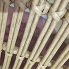Set de 4 sillas de mimbre sintético y acero Ucero