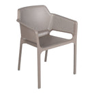 Set de mesa Cube y sillones Net Nardi – Sillón Net, topo