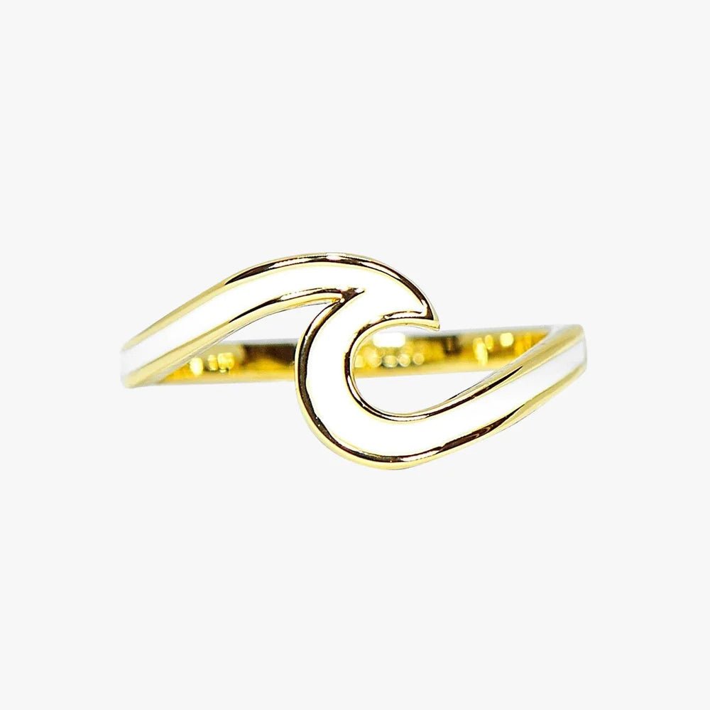 Anillo Ondas Esmaltado - #pino_y_jacaranda#