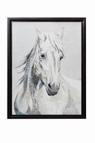 Cuadro Caballo Blanco - #pino_y_jacaranda#