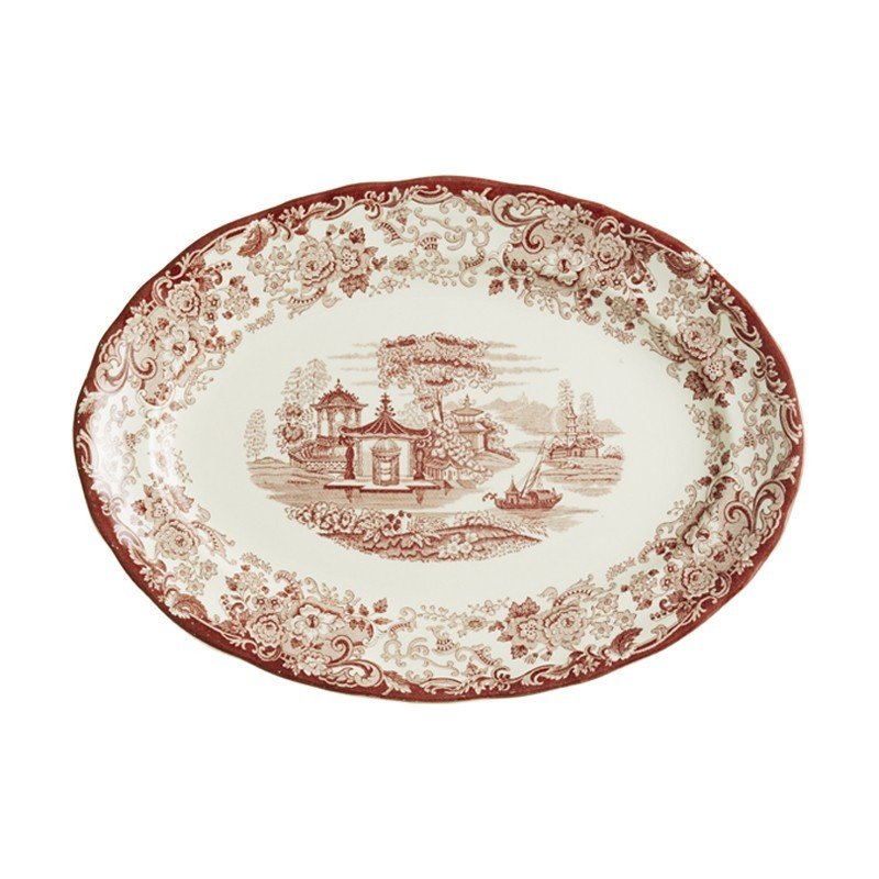 Vajilla La Cartuja de Sevilla Colección 202 Rosa 42 Piezas - #pino_y_jacaranda#